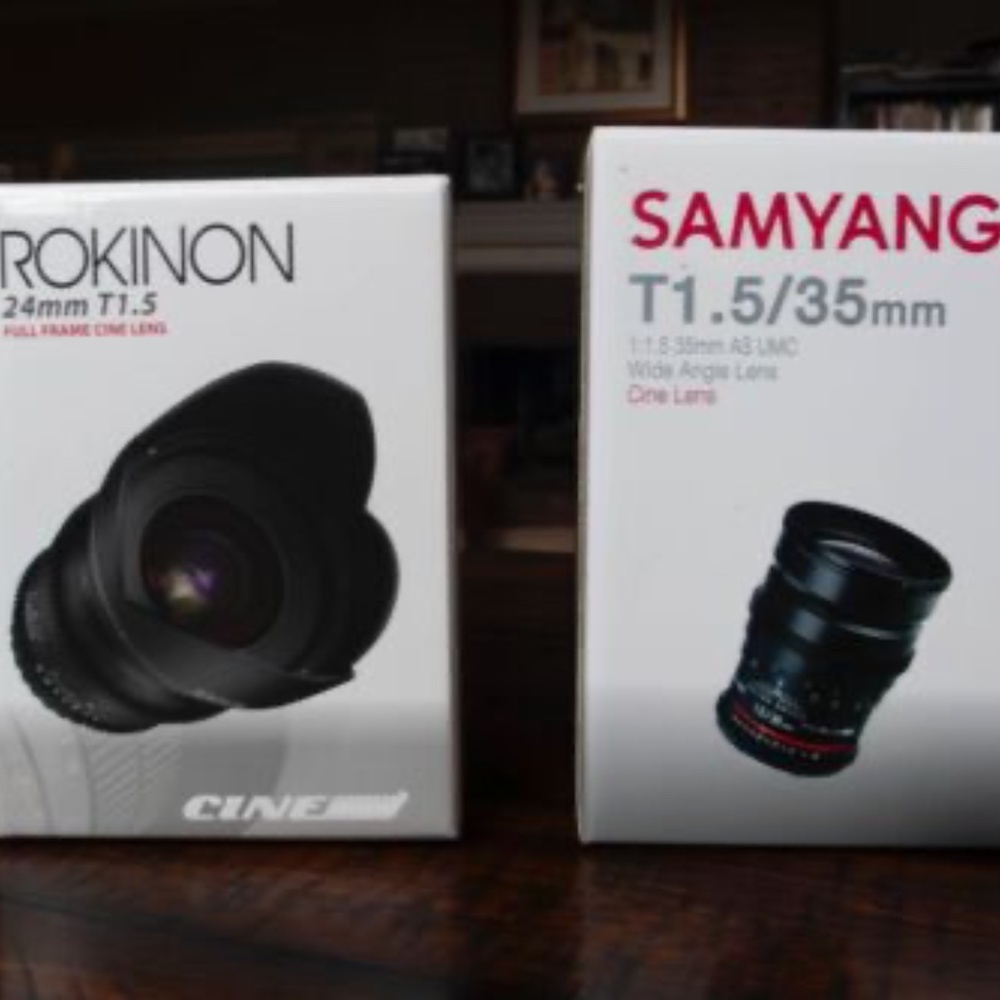 Rokinon Samyang Cine lens set 24/35 Nikon